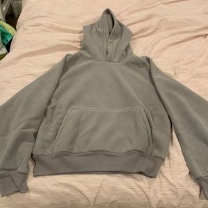 Yeezy GAP fleece pullover hoodie gray